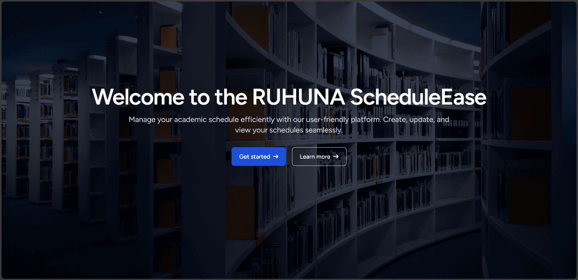 Ruhuna ScheduleEase screenshot 1